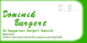 dominik burgert business card
